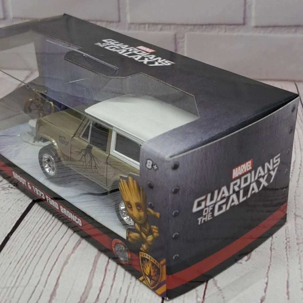 Guardians of the Galaxy Groot Figure 1973 Ford Bronco 1:32 Jada 34415 253223018
